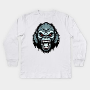 Angry gorilla Kids Long Sleeve T-Shirt